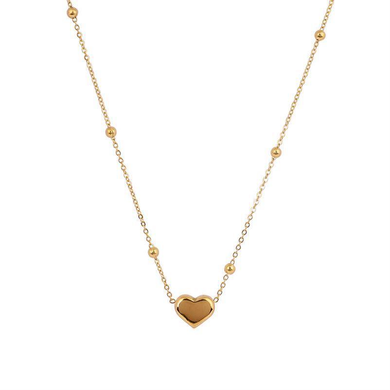 Dot heart necklace