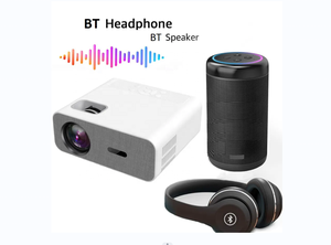 Sxz Máy chiếu <span class=keywords><strong>Video</strong></span> Full HD 1080P 3D LED không dây Wifi BT 5g Máy chiếu Rạp hát tại nhà - Product Image 6