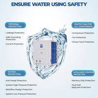 Pompe à chaleur air-eau à onduleur CC de 150L, 200L, 250L, 300L, 500L pour eau chaude, fabriquée en Chine pour usage commercial