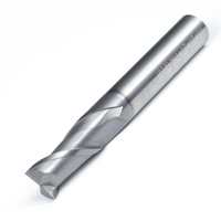 Fraise en bout plate à 2 cannelures de haute précision, fraise en carbure à longue tige pour l'usinage des métaux, outils CNC avec support OEM