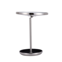 Miroir de maquillage de bureau à LED de 8 pouces avec grossissement, double face, batterie rechargeable