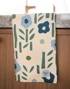 Paquete de 2 Toallas de microfibra de tejido de gofres de doble cara, altamente absorbente toalla de té, lazo colgante, diseño moderno, limpieza de impresión - Product Image 4