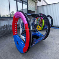 Manèges de parc d'attractions Nouveaux 360 degrés électriques Leswing Happy Car Double joueur Voiture roulante 360 Voitures roulantes