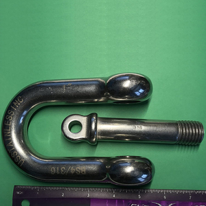 Manilles en acier galvanisé de type D, produits américains et européens, manilles en acier inoxydable de type D, anneaux en acier inoxydable 304, prix bas, Qatar, 10 à 50 tonnes - Product Image 4