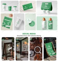 Ensemble d'emballages personnalisés tout-en-un pour boissons – Identité de marque unifiée – Porte-gobelet, sac et manchon – Certifié écologique – Prêt à l'emploi DDP