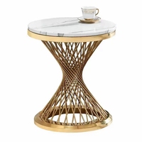 Petite table basse ronde en marbre, table d'appoint pour canapé, table d'appoint pour la décoration du salon