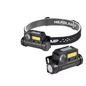 USB <b>Rechargeable</b> LED Headlamp COB LED Dual Light Ultra Bright Clip-On Cap Light Waterproof Portable <b>Head</b> <b>Torch</b> for Camping Fish - Product Image 4