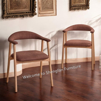 Chaise de salle à manger de loisir simple en bois massif d'Amérique du Nord en frêne au design moderne chaise en bois de frêne pour salle à manger