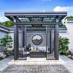 Gazebo extérieur personnalisé de 2 à 20% de réduction pour l'<span class=keywords><strong>hiver</strong></span>, pavillon de jardin, patio moderne, <span class=keywords><strong>pergola</strong></span> solaire - Product Image 4