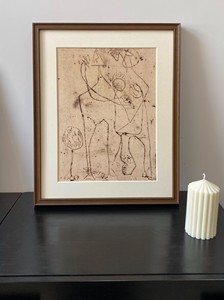 Cuadro Decorativo de Pared con Marco de Madera Sólida, Estilo Francés Vintage de Mediados de Siglo, Impresión Artística de Naturaleza Muerta 'Abrazo' para Decoración del Hogar/Oficina - Product Image 2