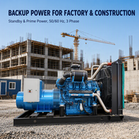 Groupe électrogène diesel de type ouvert 250 kVA 200 kW 300 kW 400 kW, triphasé 400 V, refroidi par eau, ATS, démarrage automatique, puissance de secours
