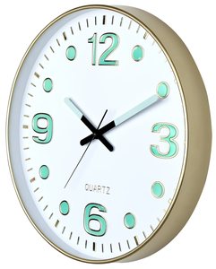 Plastic Wall <b>Clocks</b> Silent Non Ticking Modern Style embossed numbers <b>clock</b> for Home Office School Kitchen Bedroom Living Room - Product Image 6