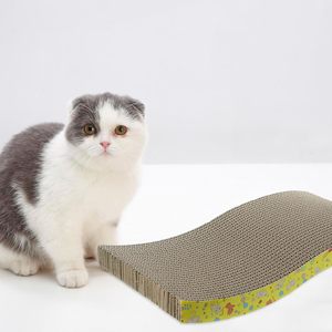 Poteau à gratter pour chat en carton ondulé interactif avec herbe à chat en gros - Product Image 3