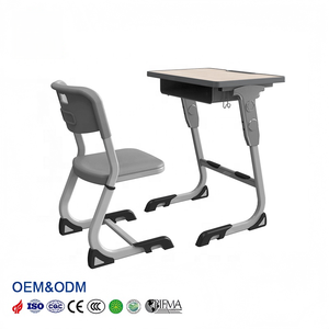 Escritorio y Silla Escolar Individual Ajustable al por Mayor para Aula - Product Image 2