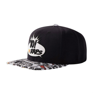 หมวกฮิ<span class=keywords><strong>ป</strong></span>ฮอ<span class=keywords><strong>ป</strong></span>สตรีทแบบสแนปแบ็ค<span class=keywords><strong>ป</strong></span>ักโลโก้ที่<span class=keywords><strong>ป</strong></span>ีกหมวก ลายใบไม้เขตร้อน ทำจากผ้าเจอร์ซีย์สำหรับการแสดง - Product Image 1