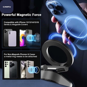 Soporte Magnético para Teléfono de Coche CARFU con Succión Eléctrica, Soporte <span class=keywords><strong>MagSafe</strong></span> N52, 360° °   Soporte Plegable Compacto para Escritorio de Pared o Tablero - Product Image 5