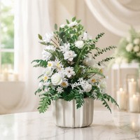 Centro de Mesa con Bola de Flores Artificiales Multicolores para Bodas, Fiestas de Cumpleaños, Eventos al Aire Libre, Decoración de Mesa