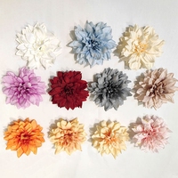Bunga Artifisial Multi Warna Dahlia Sutra Satu Kepala untuk Dekorasi Pernikahan DIY Hiasan Rambut Pengantin