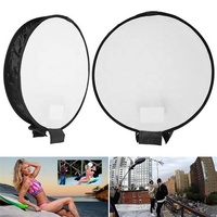 Diffuseur de flash portable universel pliable rond de 40 cm pour Speedlight, boîte à lumière supérieure avec sac de rangement pour 430ex 580ex Sb600