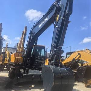 รถขุดไฮดรอลิกเคลื่อนที่ Hyundai R210W ลดราคาพิเศษ เดินทางเร็ว เหมาะสำหรับงานก่อสร้างถนนและโครงการในเมือง - Product Image 1