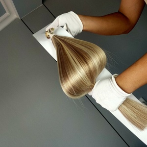 ผมต่อแบบเคราตินปลายแบน คุณภาพพรีเมียม จาสมินบิวตี้ รัสเซียนเรมี่ แฮร์  แบบผมตรง เงางาม ขายส่ง แบบติดกาวสำเร็จรูป - Product Image 1