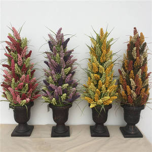 Plante Artificielle en <span class=keywords><strong>Pot</strong></span> pour Jardin, Porche, Maison, Bureau, Fleurs Décoratives pour Thanksgiving - Product Image 3