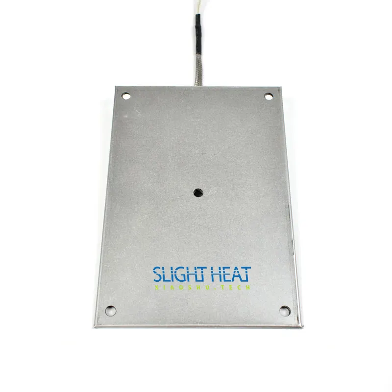 Xiaoshu aquecedor plano de mica, aquecedor liso de mica ce 160x25 para máquina de embalagem, placa de aquecimento de mica de aço inoxidável de alta potência 110v 300w