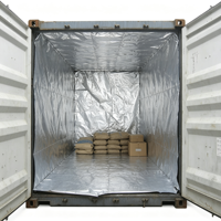 Fabricants de doublures thermiques pour conteneurs en Chine, doublure isolante thermique tissée en aluminium, résistante à l'humidité, pour conteneurs maritimes de 20 pieds et 40 pieds