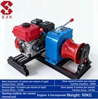 Treuil de tirage de câbles portable 3T 5T 8T, électrique, à essence ou diesel, machine de traction à cabestan pour travaux extérieurs et de construction