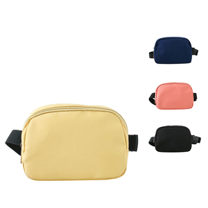 Mini riñonera para mujer, riñonera cruzada de nailon, riñonera con correa ajustable, hebilla desmontable, bolsillo trasero con cremallera, para viaje, 4 colores - Product Image 1