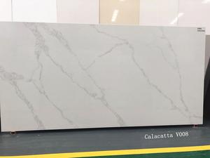 Calacatta แผ่นควอทซ์สีขาวขนาดใหญ่ที่มีลวดลายตกแต่ง - Product Image 4