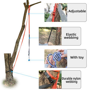 Mainan tarik anjing kuat untuk anjing besar pohon Tugger mainan anjing peralatan bermain luar ruangan <span class=keywords><strong>Tug</strong></span> <span class=keywords><strong>a</strong></span> War tali Bungee untuk hewan peliharaan - Product Image 4
