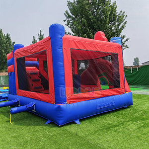 <span class=keywords><strong>Castillo</strong></span> Inflable Comercial de Spiderman, <span class=keywords><strong>Castillo</strong></span> Inflable para Niños al Aire Libre con Tobogán, Casa de Brinco Inflable de Spiderman para Niños - Product Image 4