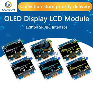 1.54 "OLED 디스플레이 LCD 모듈 4Pin 7Pin 화이트 블루 옐로우 해상도 128*64 SPI/IIC 인터페이스 SSD1309 드라이버