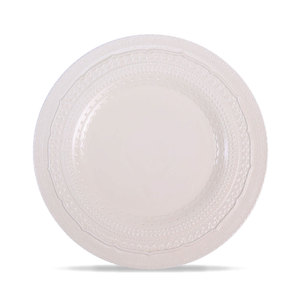 In Stock Light pink Embossed Lace Plate with New Bone China Charger Plates Wedding <b>Dinnerware</b> <b>Set</b> - Product Image 6