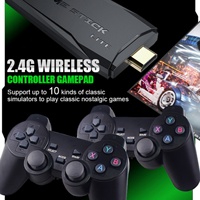 Console de jeux vidéo rétro 4K M8 Game Stick Lite 64 Go, prend en charge le système Android, 10000 jeux, 2 manettes sans fil, cadeau pour enfants