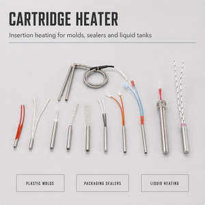 Elemento calefactor de cartucho eléctrico de acero inoxidable de 10x100mm, 220v, 500w, calentador de inserción - Product Image 1