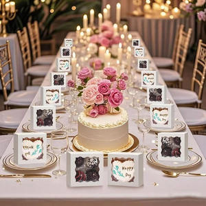 กล่องกระดาษแข็งสีขาว B681กล่องคุกกี้ทรัฟเฟิลช็อกโกแลตบรรจุภัณฑ์เบเกอรี่ขนาดเล็กที่มีหน้าต่างบรรจุภัณฑ์กล่องขนมโดนัทสบู่บราวนี่ - Product Image 4