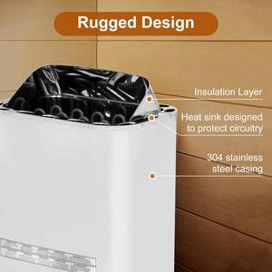 שימוש ביתי בקר פנימי מנירוסטה 3KW מחמם סאונה קיטור מיני תנור סאונה - Product Image 6