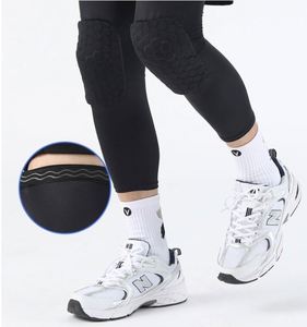 Genouillères de sport longues à compression pour le volleyball, le basketball, l'entraînement en salle de sport, protection du genou, protège-tibias de football - Product Image 4