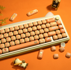 Mushroom Paradise Keycaps ronds mignons profil MOG en PBT par sublimation thermique, 138 touches roses circulaires pour claviers 61/75/87/98/104 - Product Image 6
