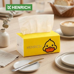 Mouchoirs en papier ultra doux en pulpe de bambou, respectueux de la peau, à motif gaufré, jetables, pour la restauration et le nettoyage quotidien - Product Image 2