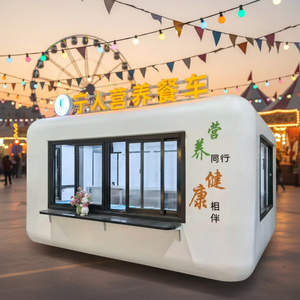 Customized Mobile Restaurant Kiosk Hot Dog Cart Ice Cream Carts Food Truck Trailers Stainless Steel Candy Chips <b>Rust</b> Resistant - Product Image 1