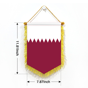 Mini 20x30cm Pennant Car Flags Qatar Wall Decor Display Accessories <b>Small</b> <b>Ornaments</b> for Hanging - Product Image 2