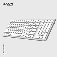 Aikun BT8332X Slim sans fil pour combo 5.0 et 2.4 GHz, ultra fin, prêt pour Windows, prêt pour le bureau, connecte 4 appareils, commutation facile