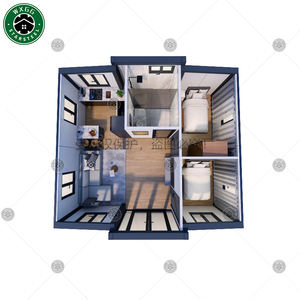 บ้านภาชนะเหล็กพับได้บ้านจิ๋วพับเก็บได้ตู้คอนเทนเนอร์เคลื่อนที่บ้านจิ๋วบ้านประกอบได้อย่างรวดเร็ว - Product Image 5