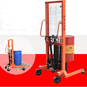 Apilador de bidones eléctrico Kuku YL650B, capacidad de 650 kg, altura de elevación de 2400 mm, para bidones de plástico de 200 L - Product Image 3