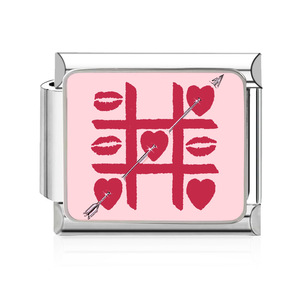 Bracelet modulaire italien pour la Saint-Valentin, en acier inoxydable, chaîne élastique carrée entrelacée, accessoires de bijoux DIY pour femmes, cadeau - Product Image 3