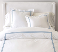 Parure de lit de luxe en coton blanc, draps, housse de couette et taies d'oreiller en gros