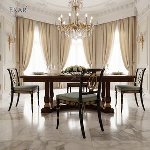 Silla de Comedor de Lujo EKAR Regent Celestial |   Sillón de <span class=keywords><strong>Estilo</strong></span> Inglés Pintado a Mano | - Product Image 3